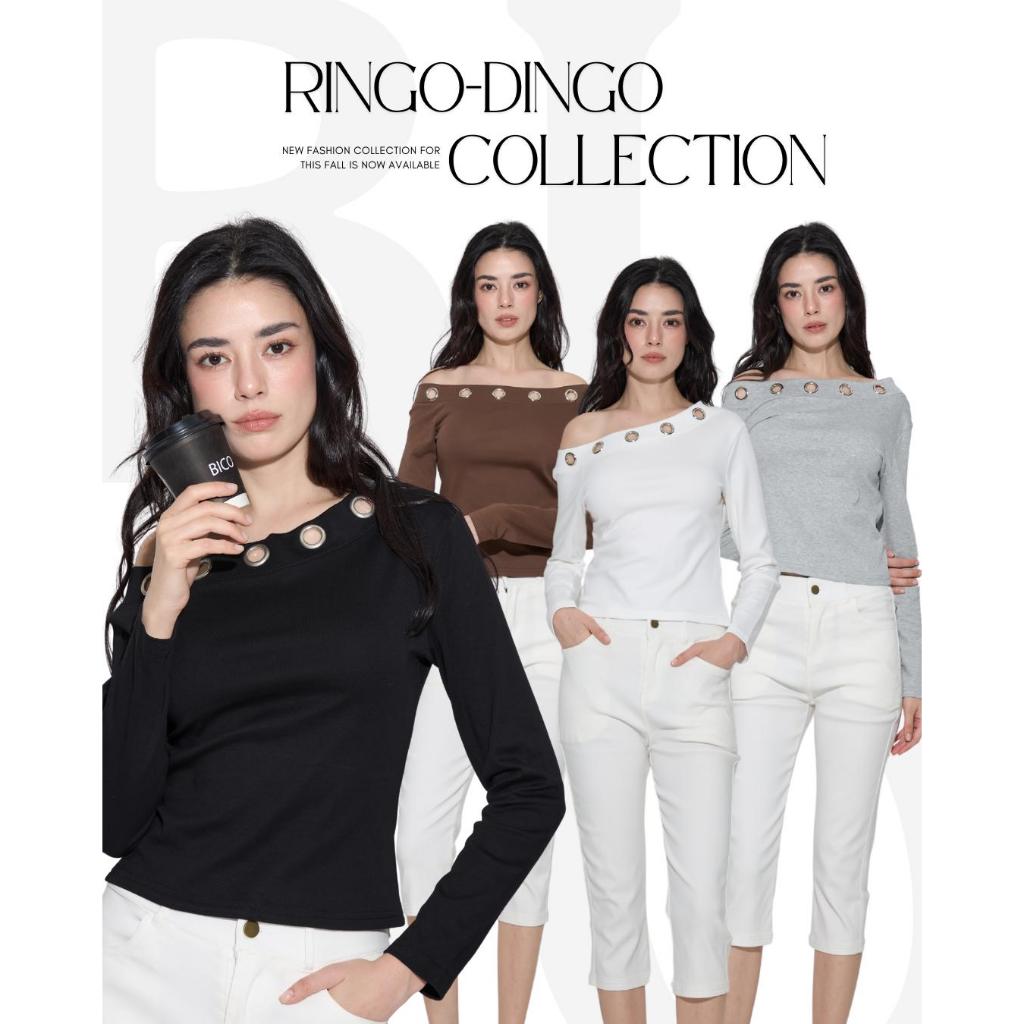 BCLS13 Ringo-Dingo - เสื้อดีเทลห่วง ปาดบ่าหรือปาดไหล่ได้