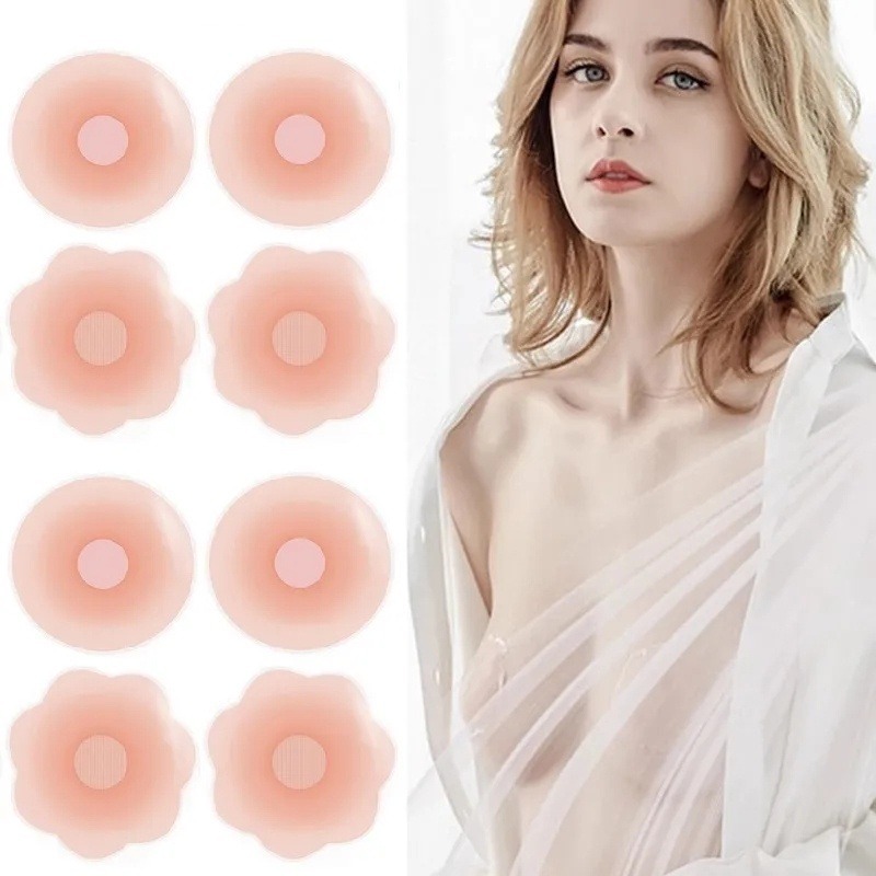 sexlife สติกเกอร์หน้าอก🔥ซิลิโคนปิดจุก เนื้อนิ่ม กันน้ำ จัดส่งที่รวดเร็ว Invisible bra สติ๊กเกอร์ยกทรง(H9056)