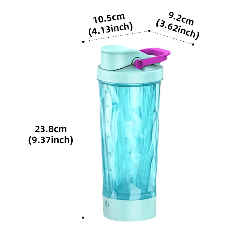 JQTH แก้วเชคเกอร์ไฟฟ้า ชาร์จ USB สำหรับโปรตีนและกาแฟ thumbnail 10
