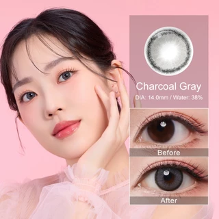 Magister Realcon คอนแทคเลนส์ 6 เดือน Mini Olivia Brown / Gray ขนาดมินิ ลายฮิต สายตาสั้น