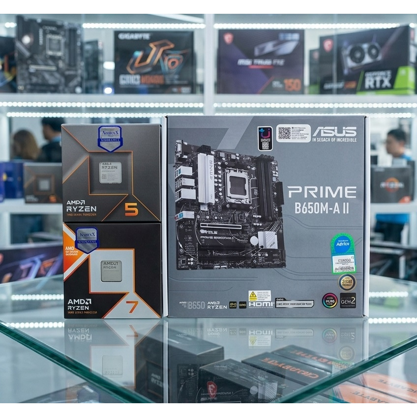 CPU AMD RYZEN 5 7500F / RYZEN 5 9600X / RYZEN 7 9800X3D / สินค้าของใหม่