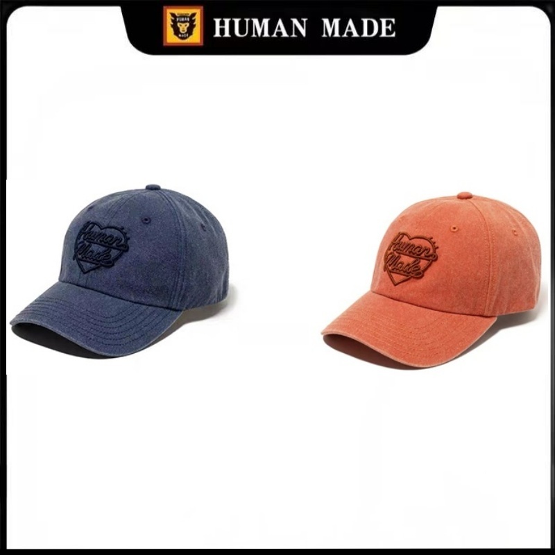 『 Human Made 』🇯🇵 พร้อมส่ง/ หมวก human made 6PANEL TWILL CAP งานปักแห่งความรัก