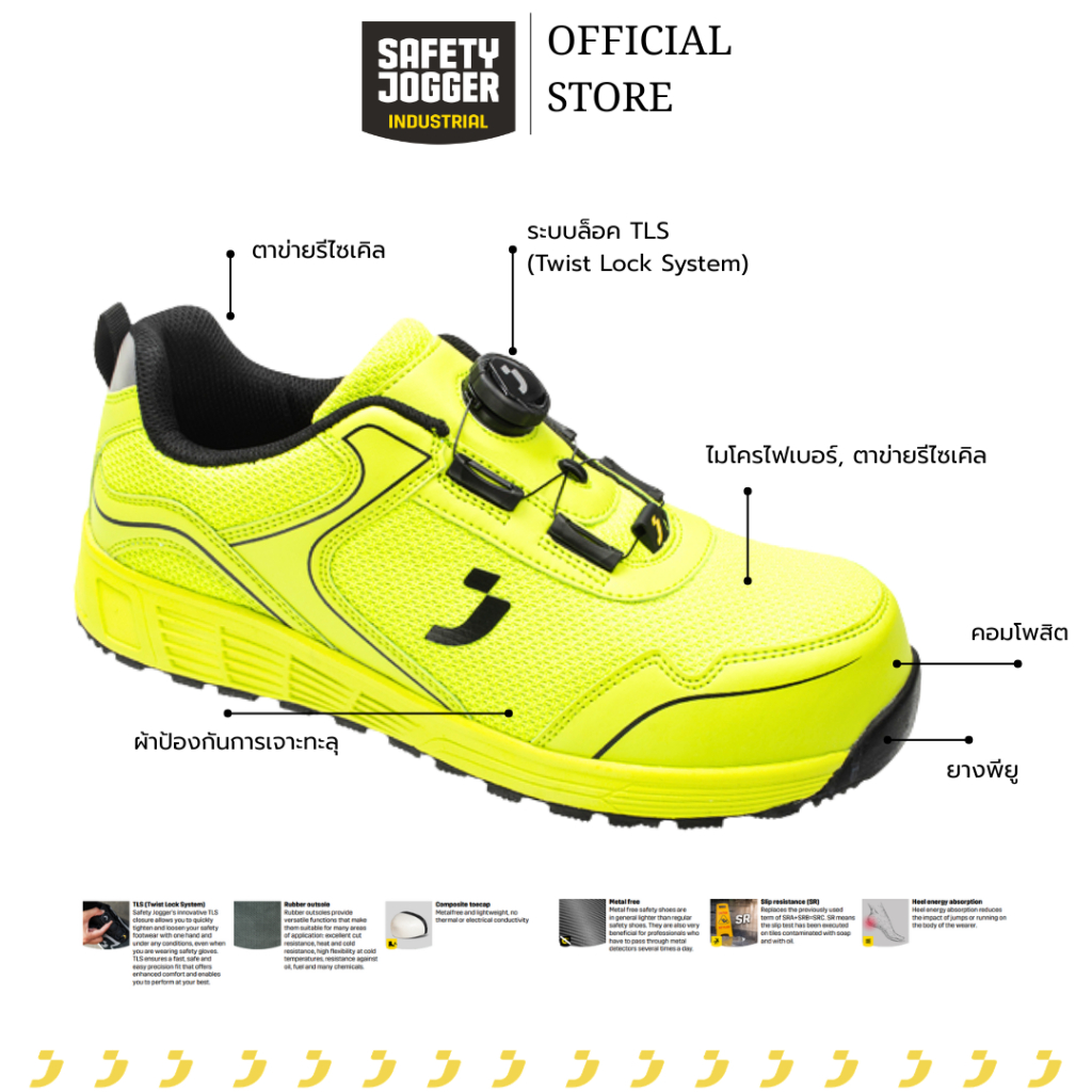 SAFETY JOGGER حذاء سلامة LOBI S1P منخفض — أخضر — صورة 2