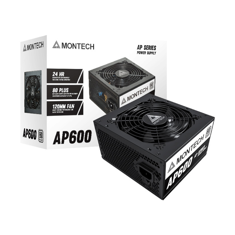 PSU  600W  (80+ WHITE) MONTECH AP600 สินค้าของใหม่