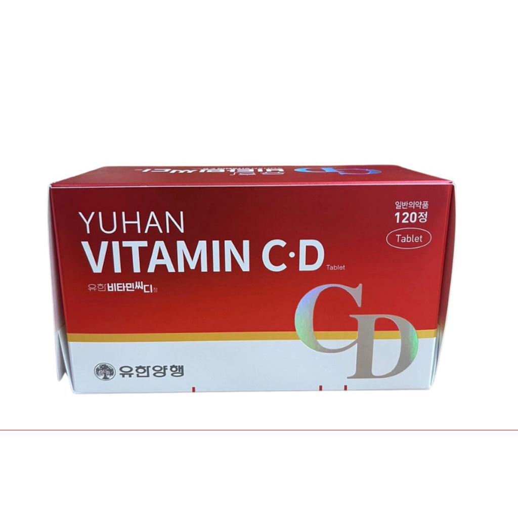 Yuhan Vitamin C+D วิตามินซีและดี บำรุงผิวกระจ่างใส 1000mg
