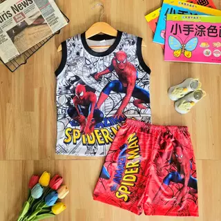 เสื้อผ้าเด็ก ชุดเซต เสื้อผ้าเด็กชสย หญิง แขนกุด (กล้าม) ผ้าลื่นไมโคร