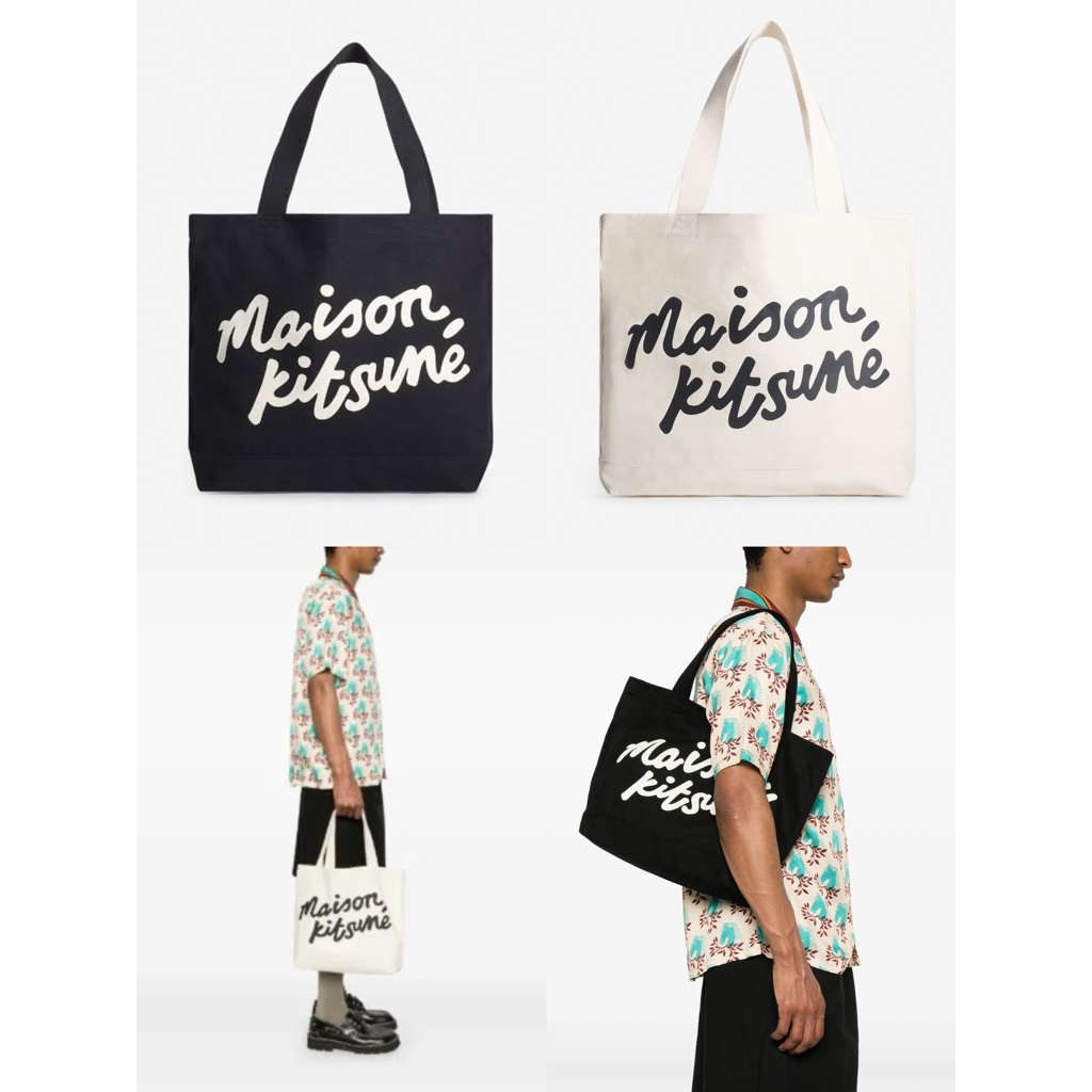 Maison Kitsune tote แท้💯 พร้อมส่ง 🦊 ล็อตสุดท้าย