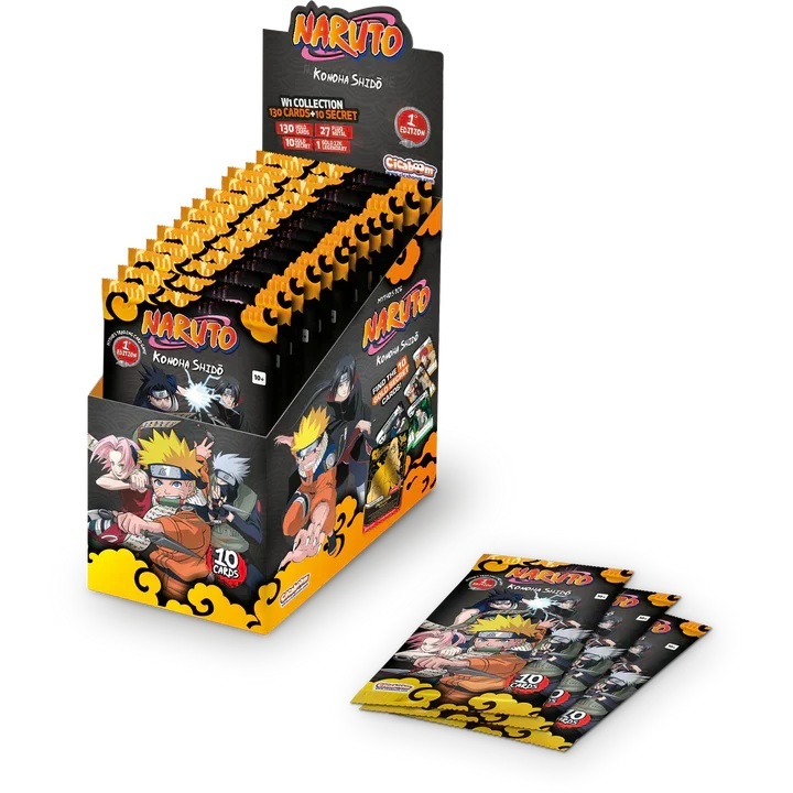 (ของแท้ 100% ENG หายากมาก พร้อมส่ง) Naruto Mythos TCG Trading Cards 1st Edition Booster Pack การ์ดนารูโตะ ราคาต่อ 1 ซอง