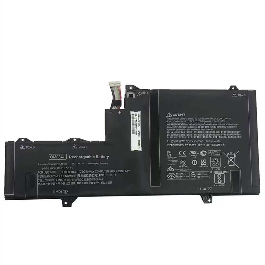 HP EliteBook X360 1030 G2 HSTNN-IB7O Notebook Battery OM03XL