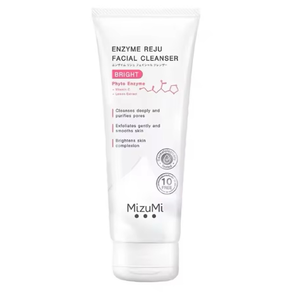 Mizumi Enzyme Reju Facial Cleanser มิซึมิ โฟมล้างหน้า สูตร Bright (หลอดสีชมพู) ขนาด 100 กรัม