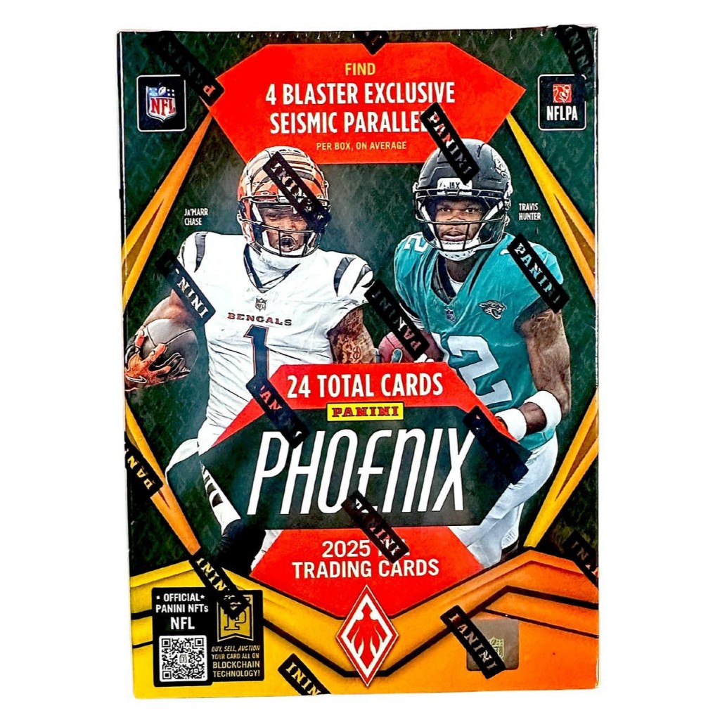 การ์ดสะสมอเมริกันฟุตบอล 2025 Panini Phoenix NFL Football Blaster Box