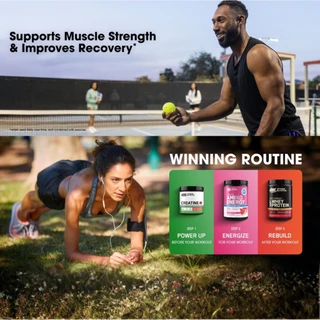 Optimum Nutrition Creatine[+Electrolyte] Strawberry Peach 360 g. (40 Servings)
