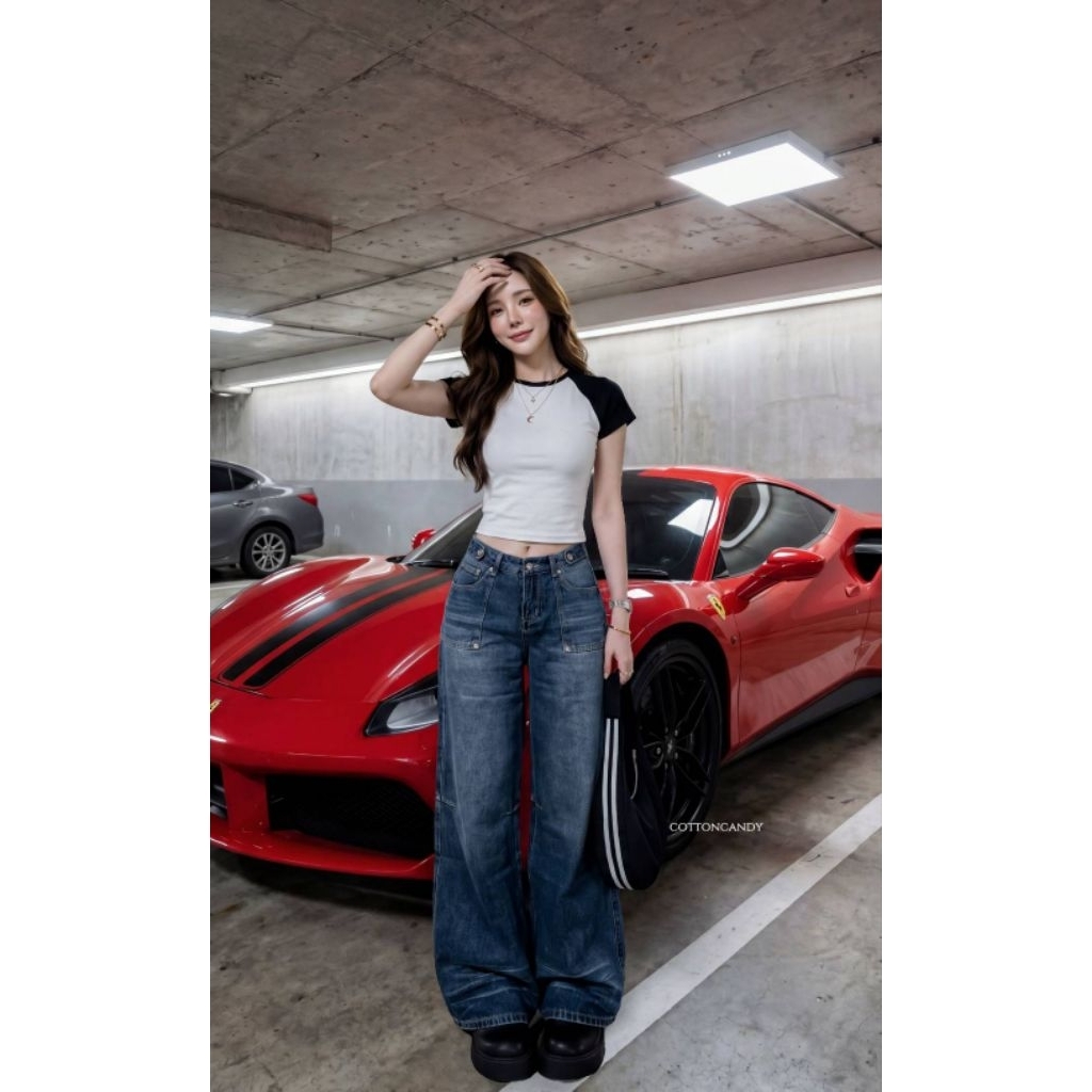 New  Forward korea  jeans ฟอกสีเฟดสวยมากกกก กางเกงยีนส์ทรงขากระบอกใหญ่เอวล่าง เนื้อยีนส์พรีเมี่ยม รุ่นนี้ผ้ายีนส์เกรดดี ราคา ถูกที่สุด ดีลบีเคเค แกลเลอรีภาพที่ 2