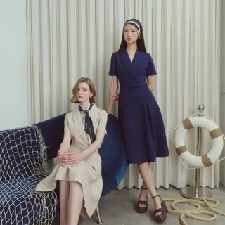 MAVE เดรส รุ่น Regatta สี NAVY,BEIGE,BLACK