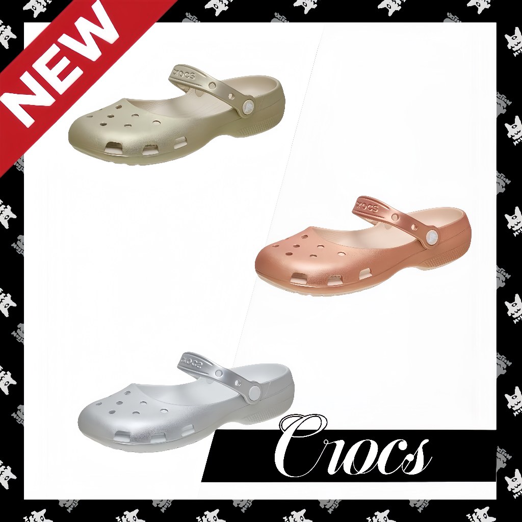 【จัดส่งทันที】 Crocs Classic Ballet รองเท้า รองเท้าบัลเลต์ รองเท้าแตะ