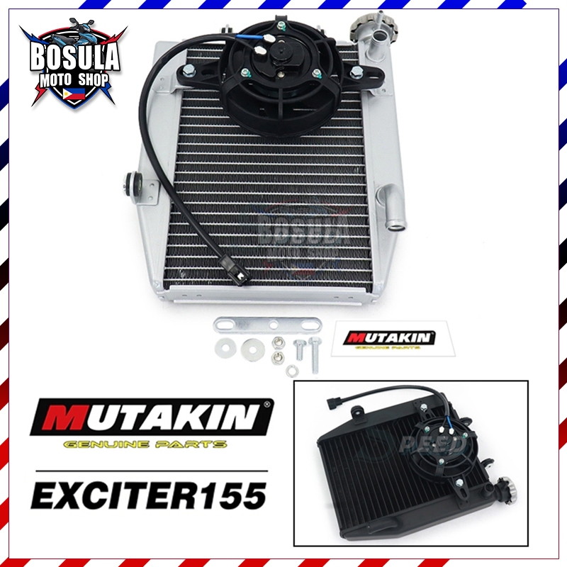 MUTAKIN หม้อน้ำแต่ง Radiators หม้อน้ำ 1 ใบพัดใหญ่ YAMAHA EXCITER 155 VVA ตัวใหญ่ โต้งแต่ง 1 ใบพัด หม