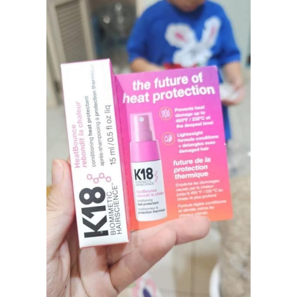 K18 Biomimetic Hairscience HeatBounce Leave-In Conditioner Heat Protectant 15 ml