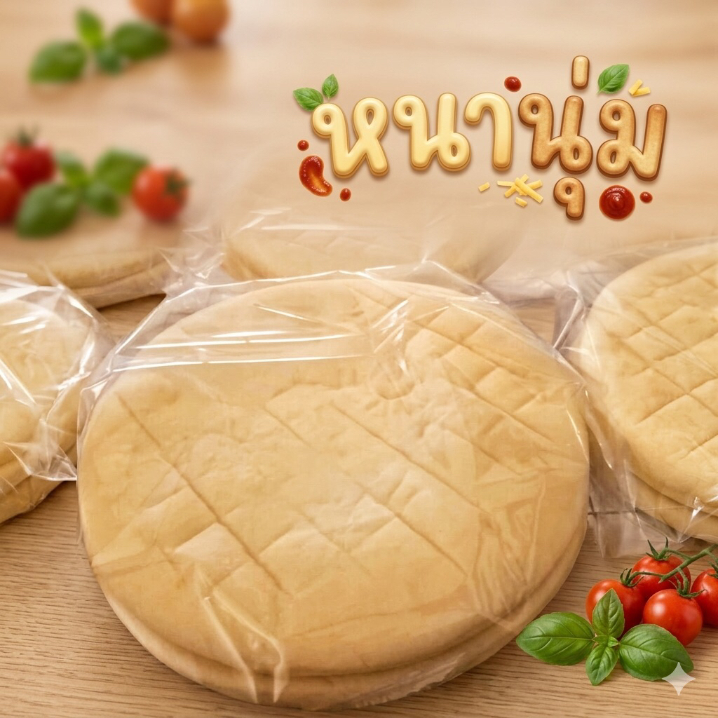 แป้งพิซซ่าหนานุ่ม 5" 6" 7" 9" นิ้ว เลือกได้เลยคับ เกรดแป้งสด🍞แป้งหนานุ่ม