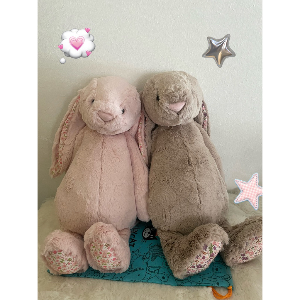 [สินค้าพร้อมส่ง ] ตุ๊กตา jellycat bunny cherry blossom ขนาด 51 cm.