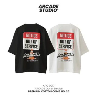 [พรี 4 วัน] ARCADE เสื้อ Out of Service (ARC-0017) / เสื้อ Oversize เนื้อผ้า 100% Cotton Comb 190 GSM