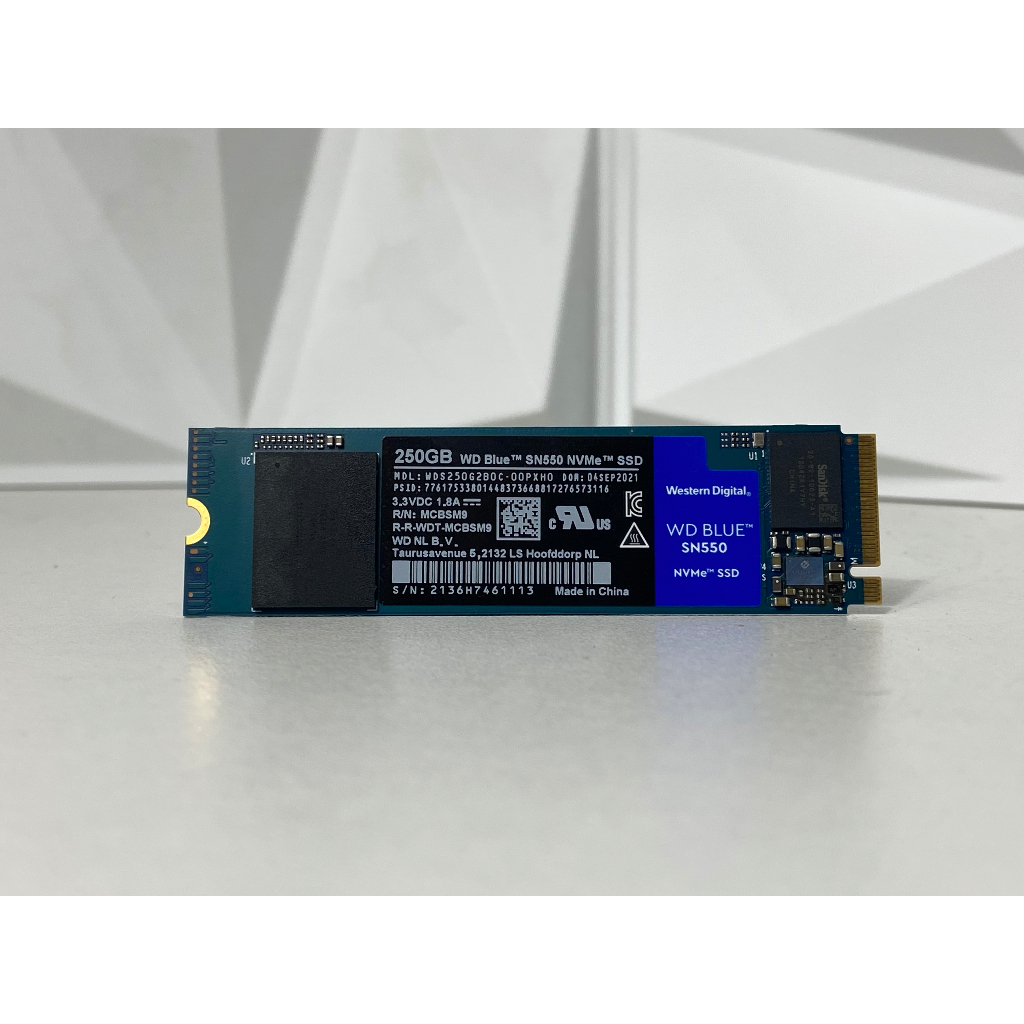 🌟🖥️SSD 250GB WD BLUE SN550 PCIe/NVMe M.2 2280 มือสอง✅🌟
