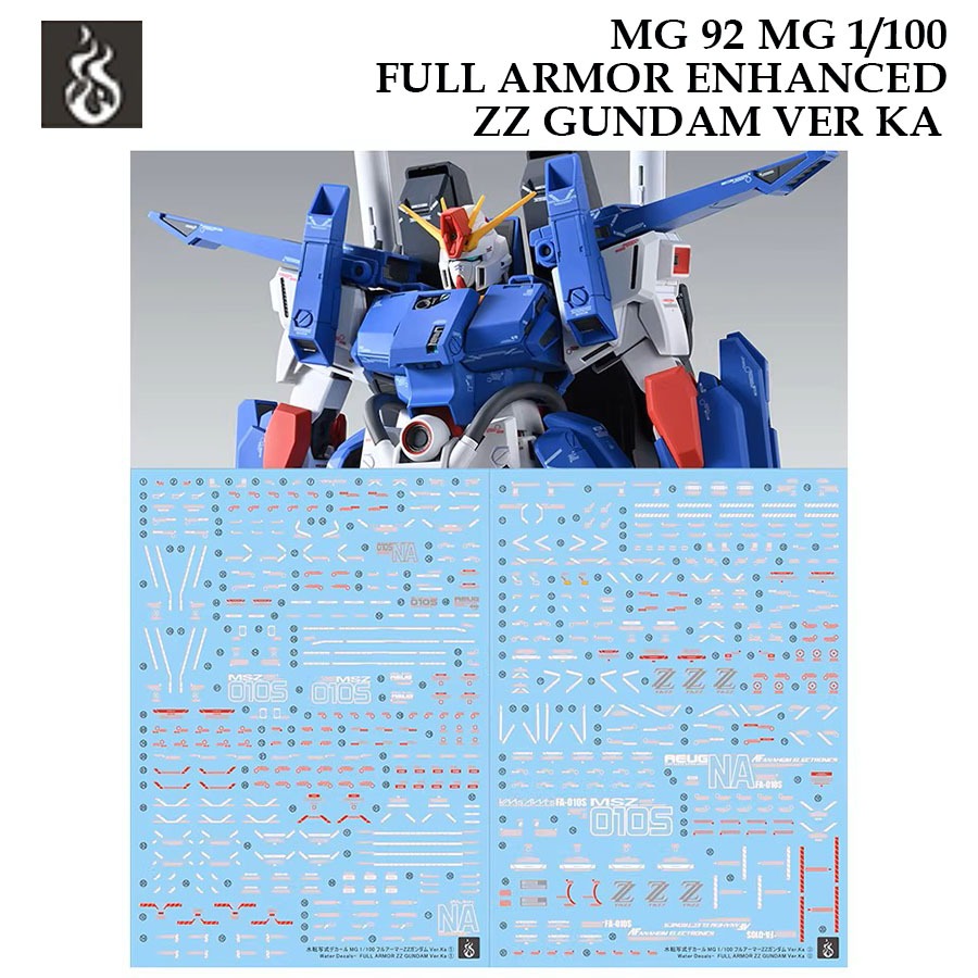 ดีคอลน้ำ [GHOST] MG 92 FULL ARMOR ENHANCED ZZ GUNDAM VER KA MG 1/100 WATER SLIDE DECAL
