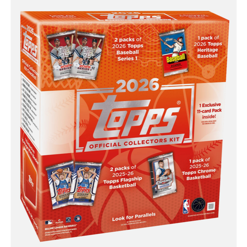 2026 Topps Collectors Kit Wave 1 Box (11 Packs) MLB Baseball/NBA Basketball สภาพซีล ของอยู่ที่ไทย ของแท้100%