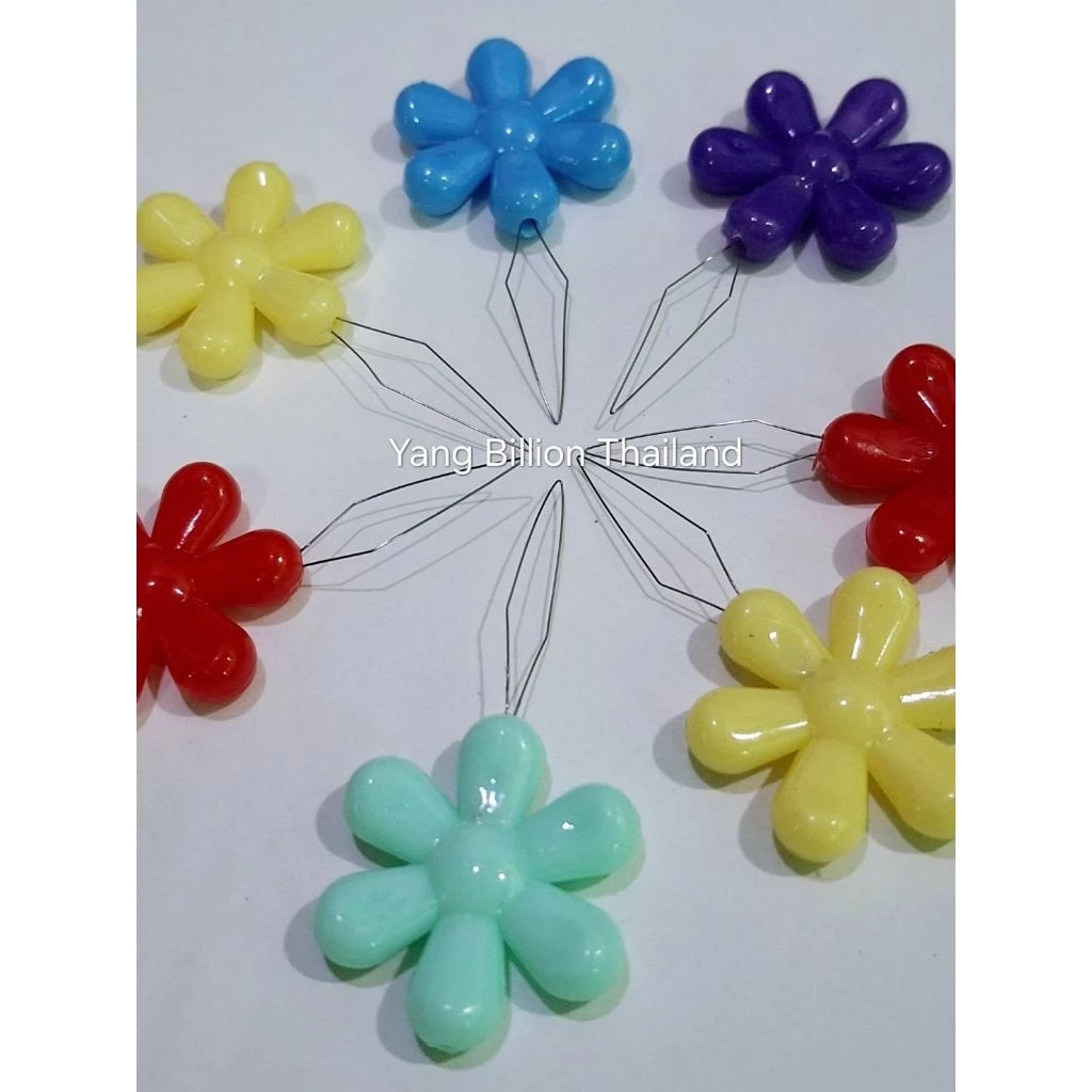 ที่สนเข็ม ที่ร้อยรูเข็ม ที่ร้อยด้าย รูปดอกไม้ คละสี Needle Threader