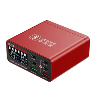 ycs/S550/S600 Multi 8 พอร์ต USB Charger 15W Magnetic Wireless Charging PD 100WQC Station สําหรับโทรศัพท์ Fast Charge