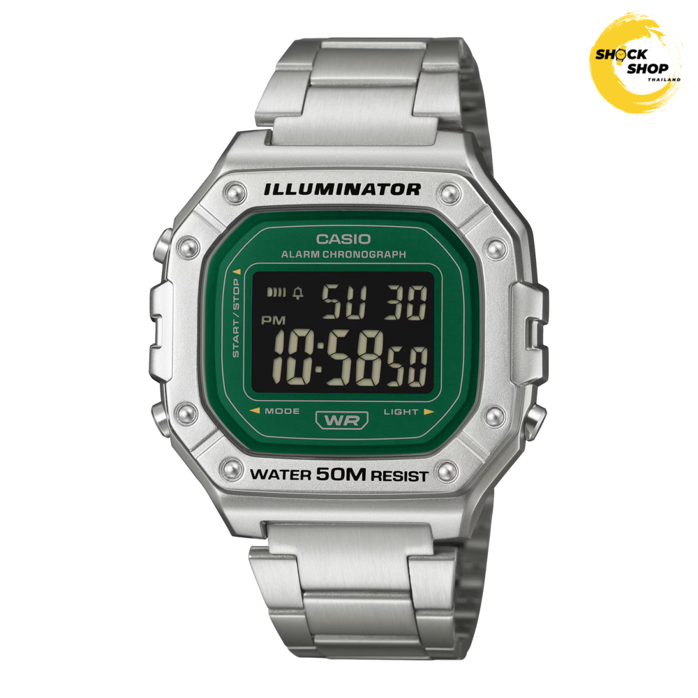 CASIO นาฬิกาข้อมือ ดิจิตอล รุ่น W-218HD-3A คาสิโอ