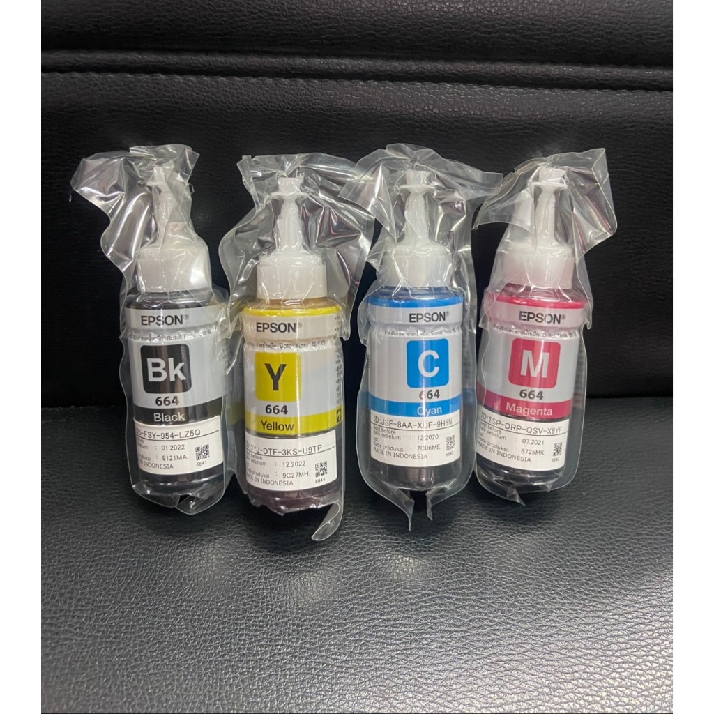 EPSON T6641/T6642/T6643/T6644 หมึกแท้ L-Series BK C M Y 1 ชุด)