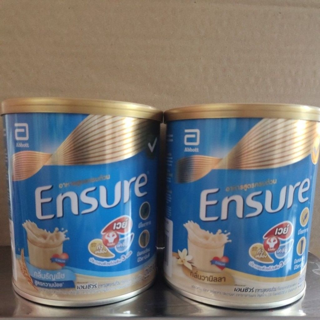 Ensure Vanila&Wheat Flavor เอนชัวร์กลิ่นวนิลาและธัญพืช ขนาด 400 g. Exp.102027