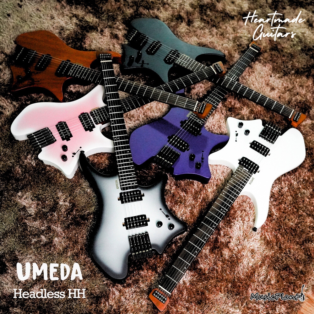 (Full SetUp) กีตาร์ไฟฟ้าหัวตัด Umeda - Headless Guitars H-H