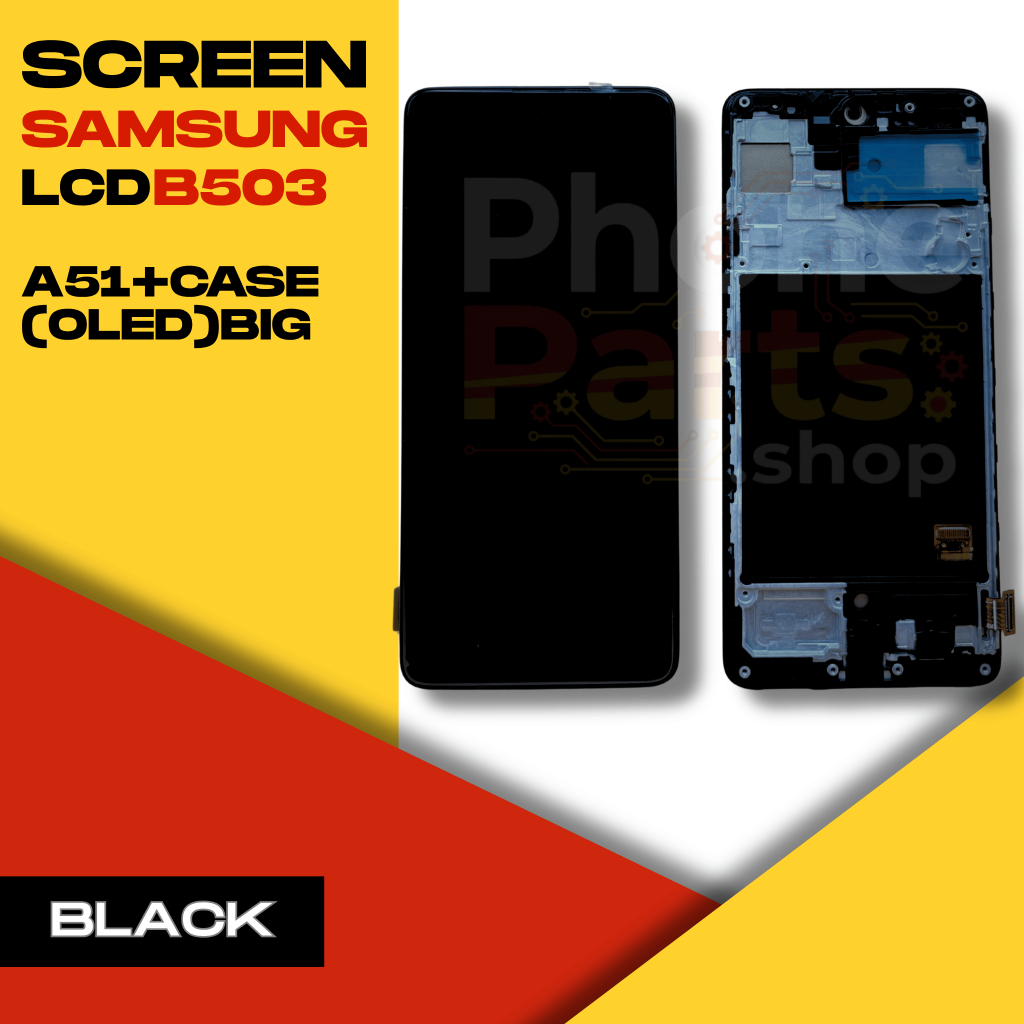 หน้าจอ LCD Samsung A51+CASE (BLACK)