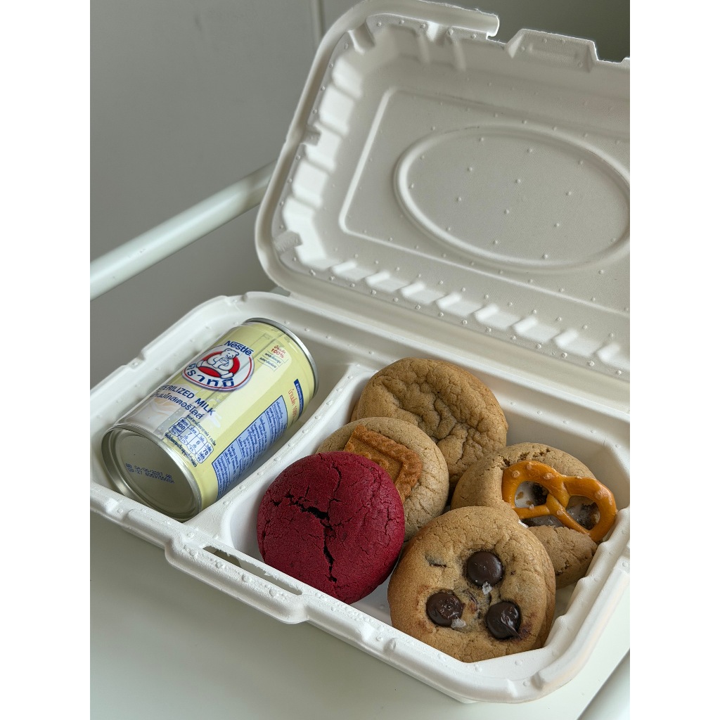Mix set mini soft cookiesรวมทุกรสชาติ5ชิ้น(ชิ้นละ30g)