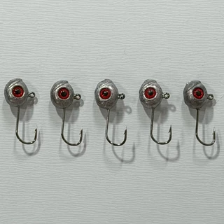 หัวจิ๊ก 3D 1G 1.8G 3.5G แพ็คละ 5ชิ้น หัวจิ๊กเหยื่อยาง Aji หัวจิ๊กเหยื่อปลอม คมแข็งแรง
