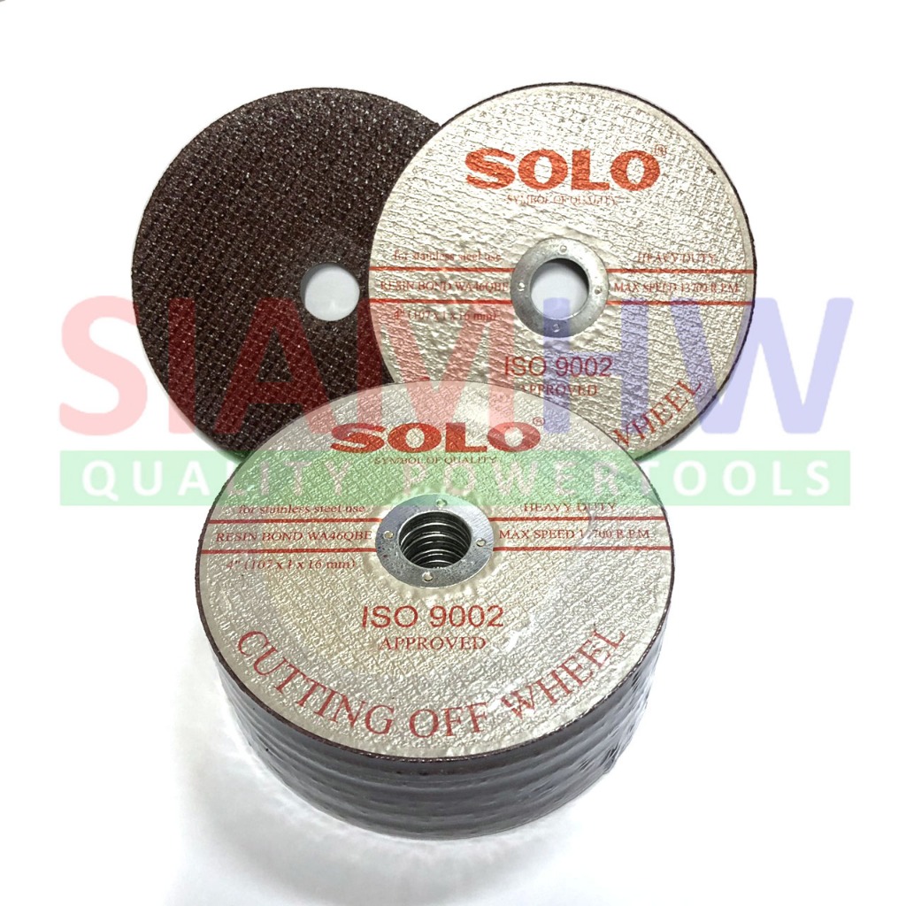 SOLO ใบตัดสแตนเลส ตัดเหล็ก 4 นิ้ว (แท้) ISO9002