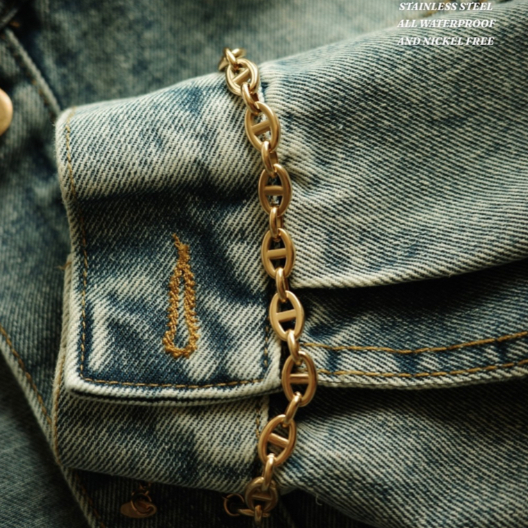 Valencia Haus • COCO BRACELET • สร้อยข้อมือโซ่คลาสสิก สีทอง สแตนเลส กันน้ำ