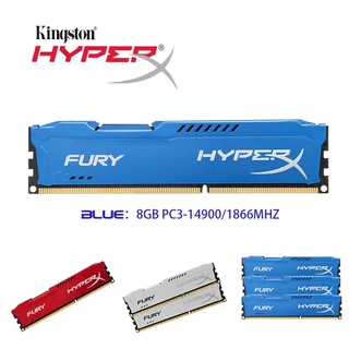 【จัดส่งในพื้นที่】Hyperx Fury DDR3 RAM 4GB 8GB แรม 1600Mhz 1866Mhz DIMM 240Pin 1.5V หน่วยความจำเดสก์ ประกัน 1 ปี