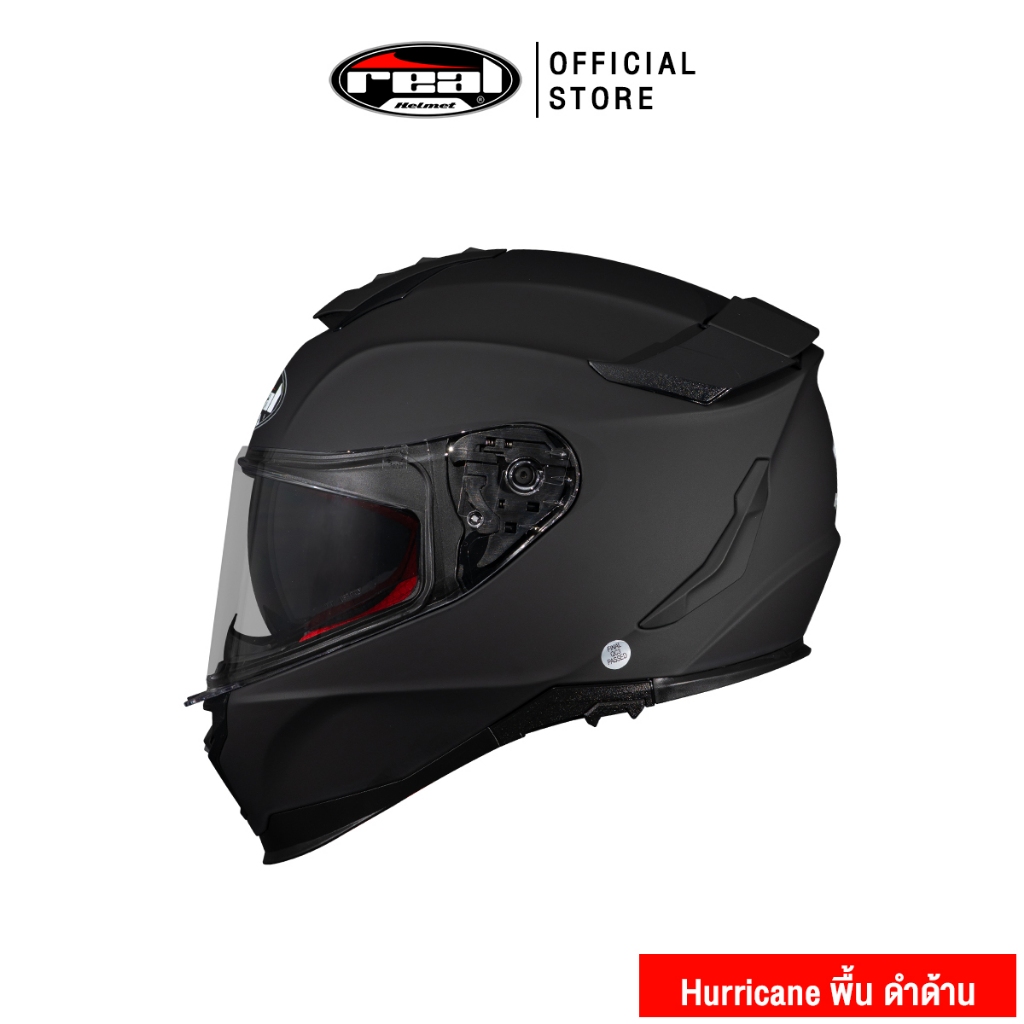 Real Helmets - หมวกกันน็อคเต็มใบ หมวกกันน็อค Hurricane พื้น