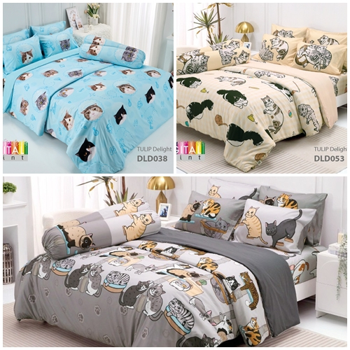 ผ้าปูที่นอน TULIP Delight ทิวลิป ดีไลท์ ขนาด 3.5 5 6 ฟุต ทูลหัวของบ่าว DLC078 DLC079 DLD002 DLC096 D
