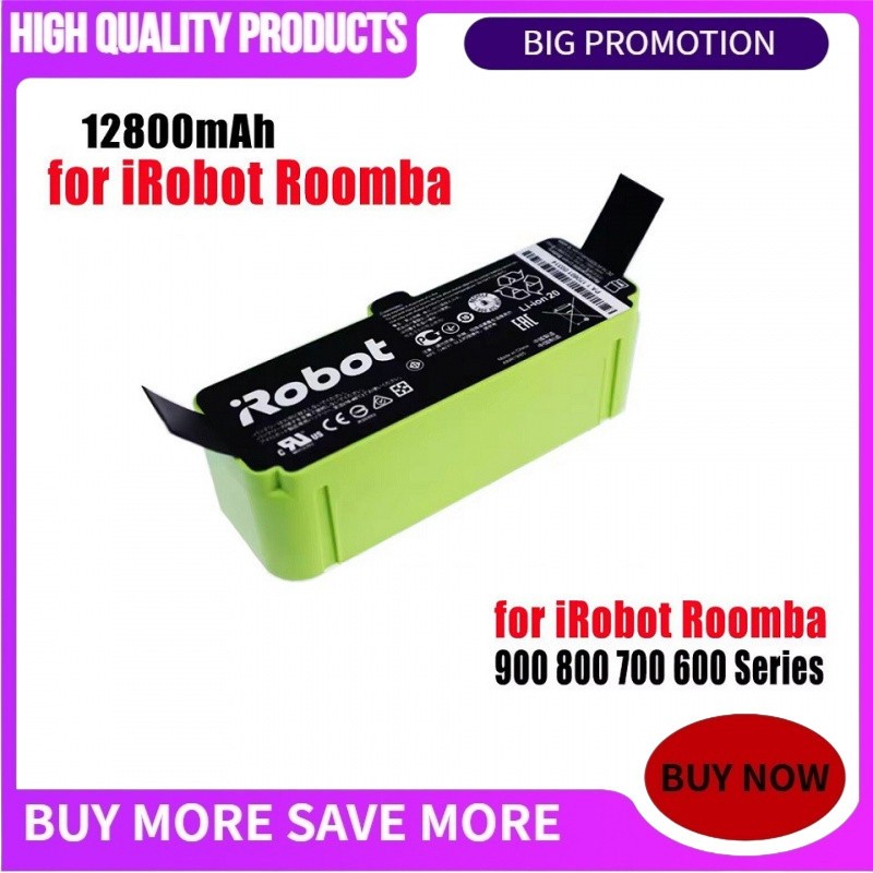 📢แบตเตอรี่ Li-on สำหรับ iRobot Roomba 900 960 966 980 985 800 700 600 series sweeping robot battery 14.4V ความจุสูง
