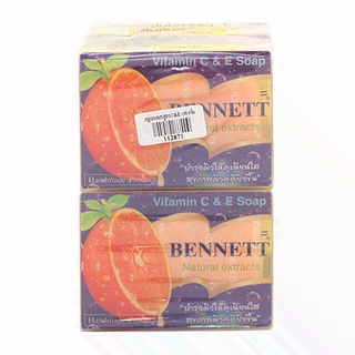 🏷️Live 35%40% เบนเนท BENNETT สบู่ก้อน สูตรวิตามินซีแอนด์อี สีส้ม #ไลฟ์โหด