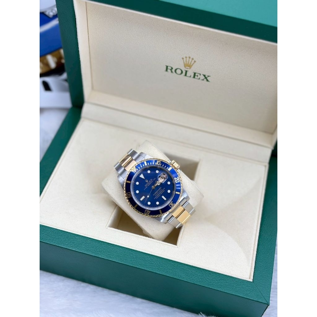 Rolex มือสอง ของแท้ Sub Blue sunburst หล่อลุคแพง size 40mm.