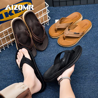 AIZOMR รองเท้าแตะผู้ชาย Flip Flops กันลื่น การรองรับส่วนโค้ง มีให้เลือก 5 สี รุ่น A2251