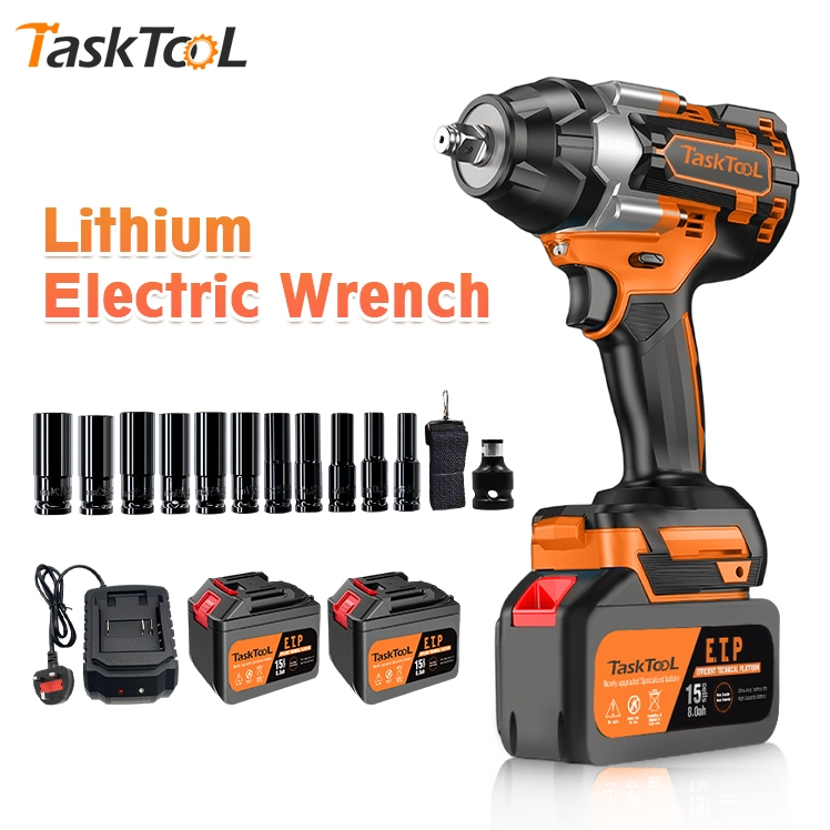 TASKTOOL 1080N.M บล็อกแบต บล็อกไฟฟ้าไร้สาย บล็อกไฟฟ้า ประแจไฟฟ้าไร้สาย Brushless Electric Wrench