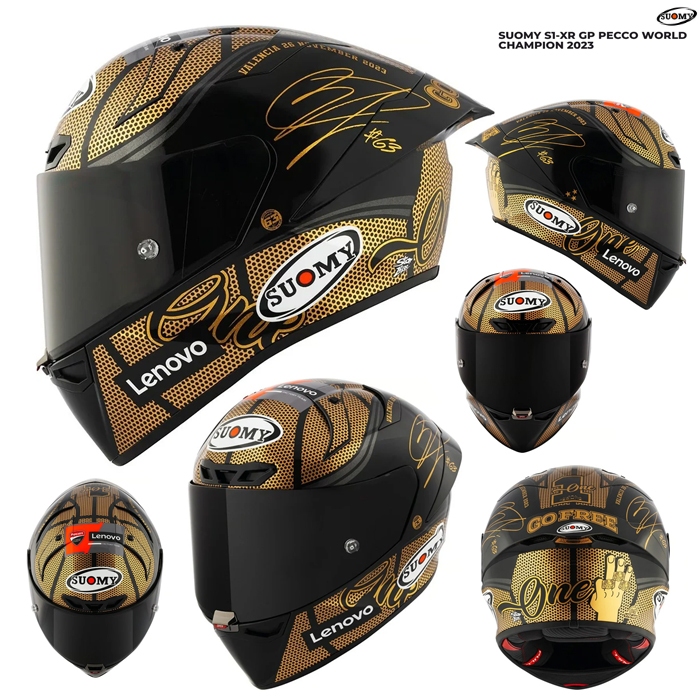 Suomy หมวกกันน็อค S1-XR GP Pecco Limited Edition '23 หมวกระดับแชมป์โลก MOTO GP 1123 ใบทั่วโลก