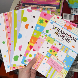 กระดาษพื้นหลัง ตกแต่งไดอารี่ 🍎✏️📖 Scrapbook junk journal diary pattern papers