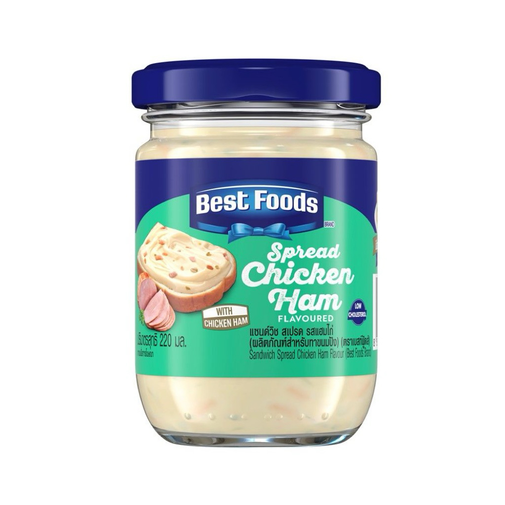 T เบสฟู้ด แซนวิซสเปรดทาขนมปัง แฮมไก่ 220ก. Best food sandwich spread chicken ham