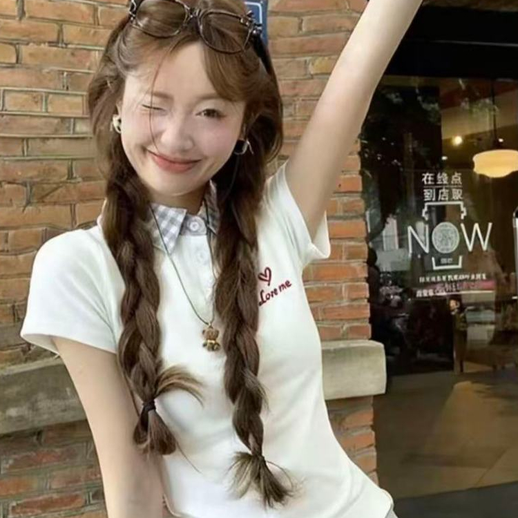 พร้อมส่งในไทย**เสื้อยืดคอปก มีกระดุมหน้า เสื้อยืดสุภาพใส่ทำงาน Y312